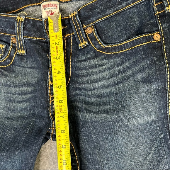 VTG True Religion Low Rise Western Style Boot Cut Women’s Dark Wash Size 31 - Picture 3 of 10